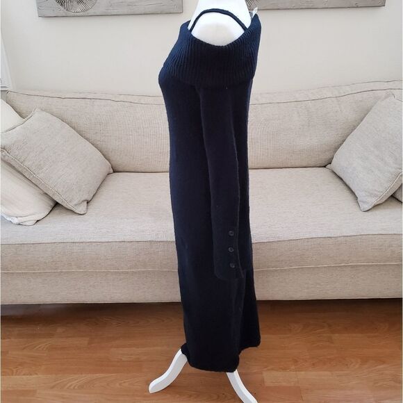 Something Navy Cold Shoulder Sweater Dress - Picture 7 of 13